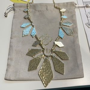 Kendra Scott Keaton Statement Necklace In Gold NWT